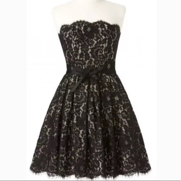 NWT Neiman Marcus Target Robert Rodriguez black lace strapless dress Sz 6 - Picture 2 of 11